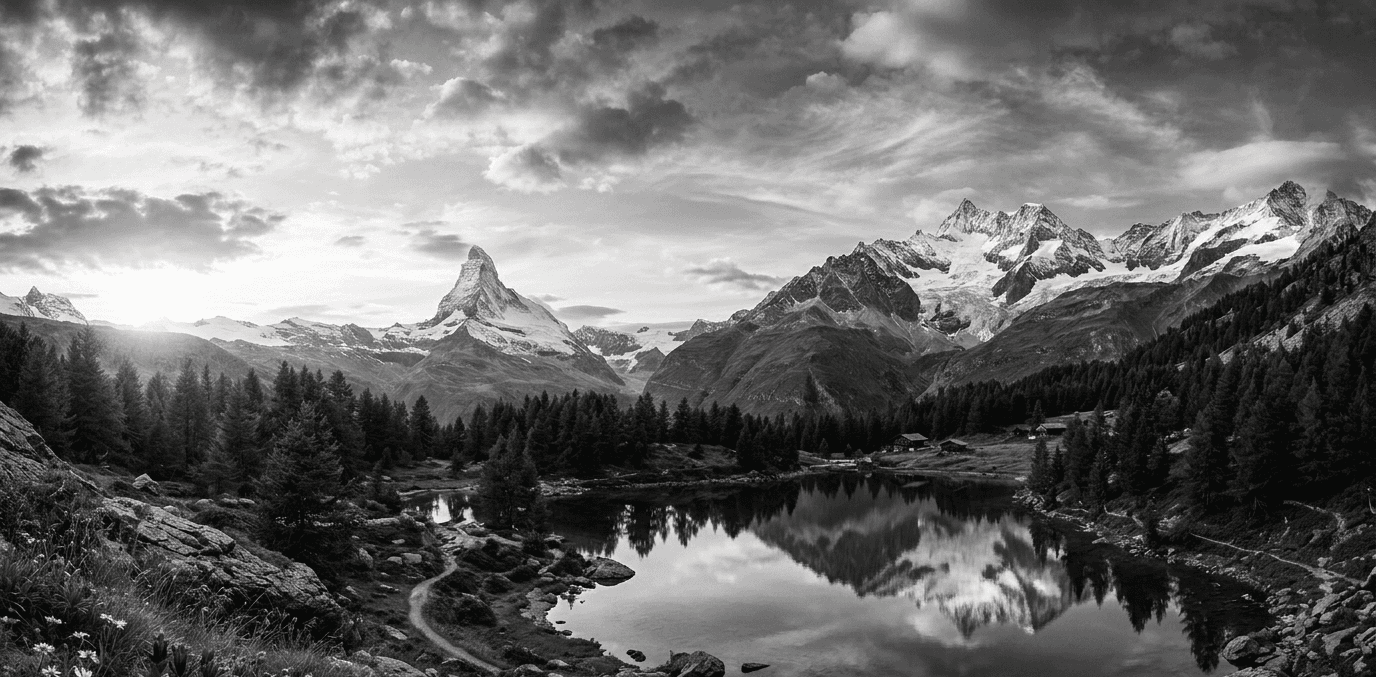 Cinematic Mountain Landscape Backdrop